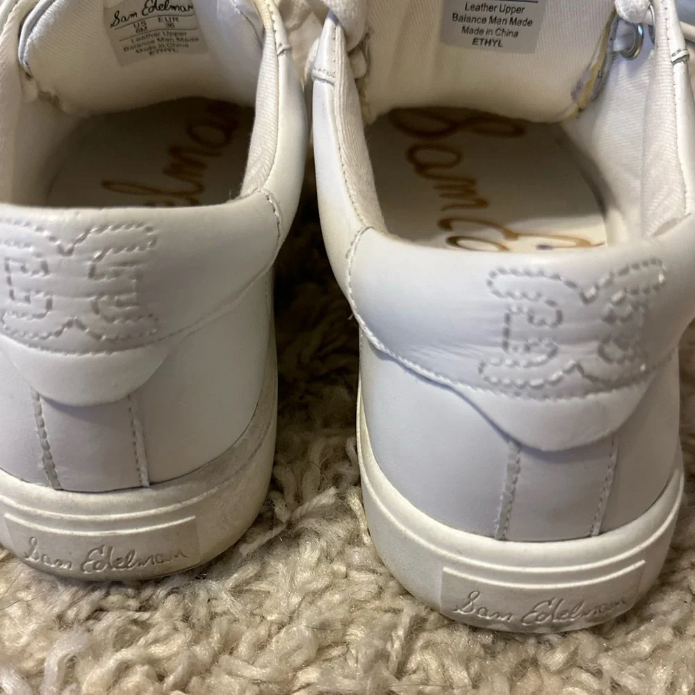 Sam Edelman Size 6 white sneakers